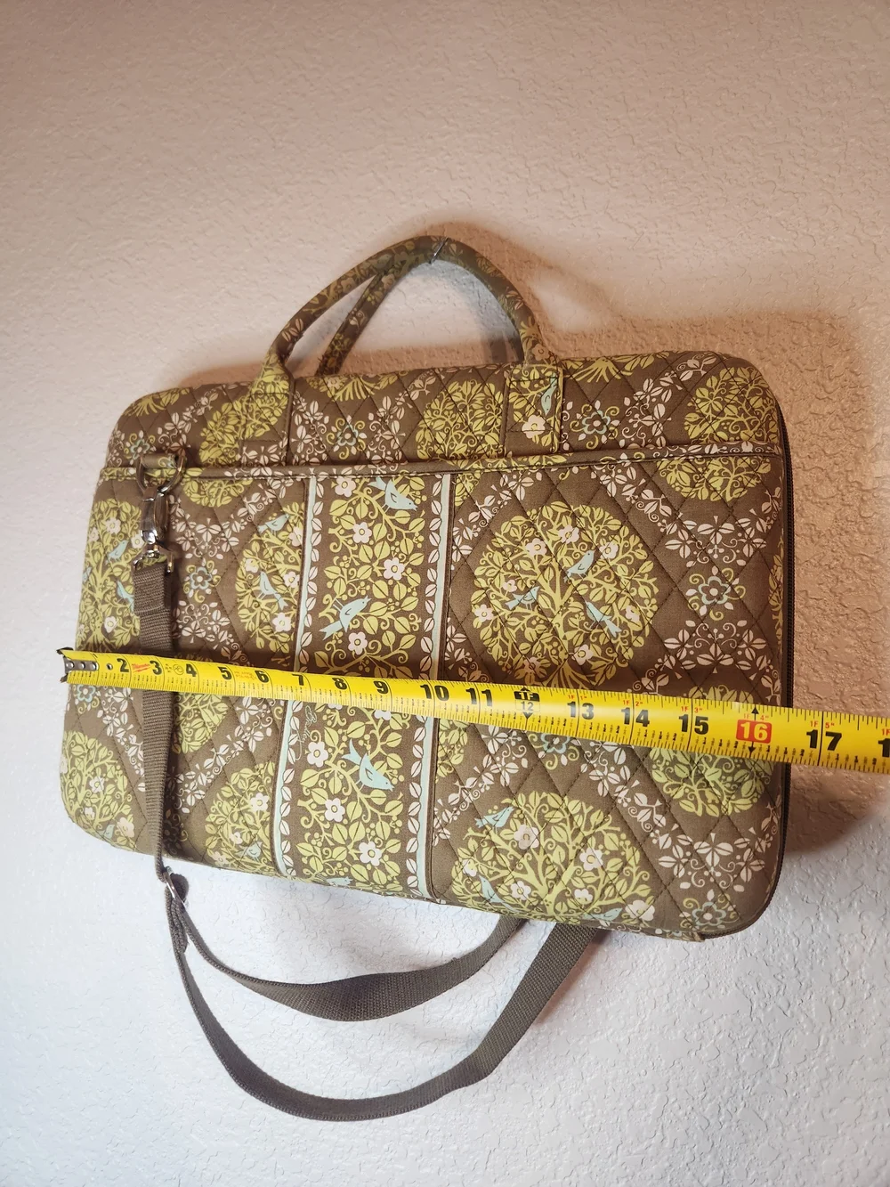 Vera Bradley Hard Shell Tablet Briefcase retired Sittin In A Tree Laptop Bag